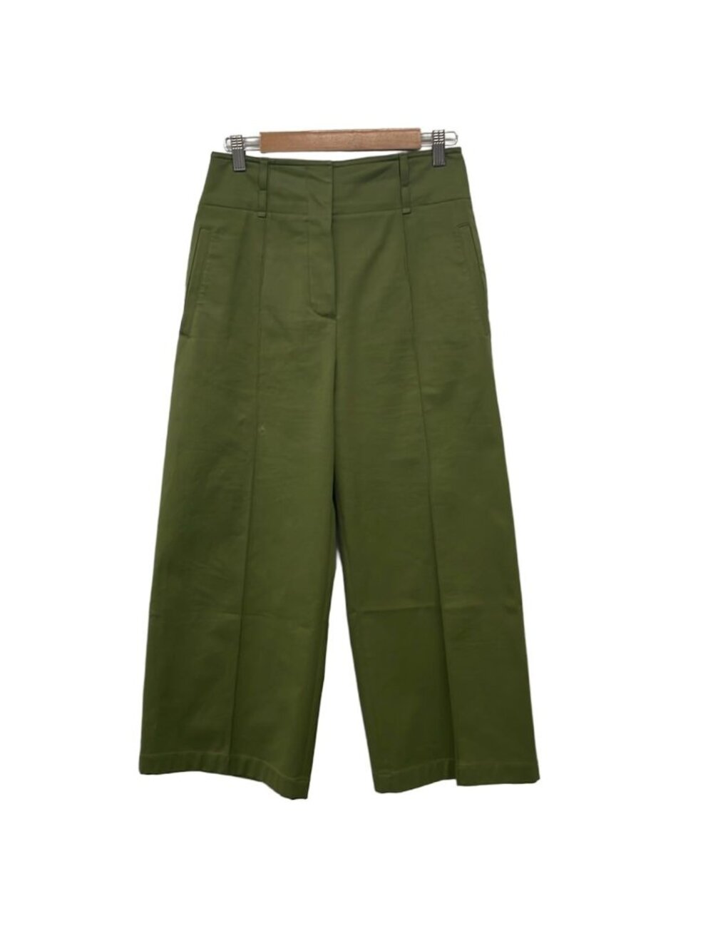 Hermes Pants M Green Full Length Wide